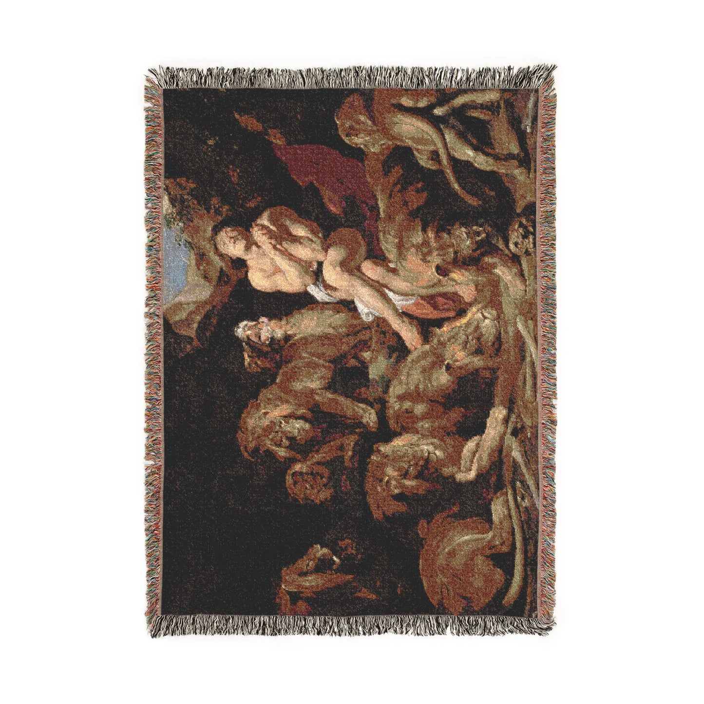 Sir Peter Paul Rubens - Daniel in the Lions' Den - Google Art Project | Woven Tapestry Blanket