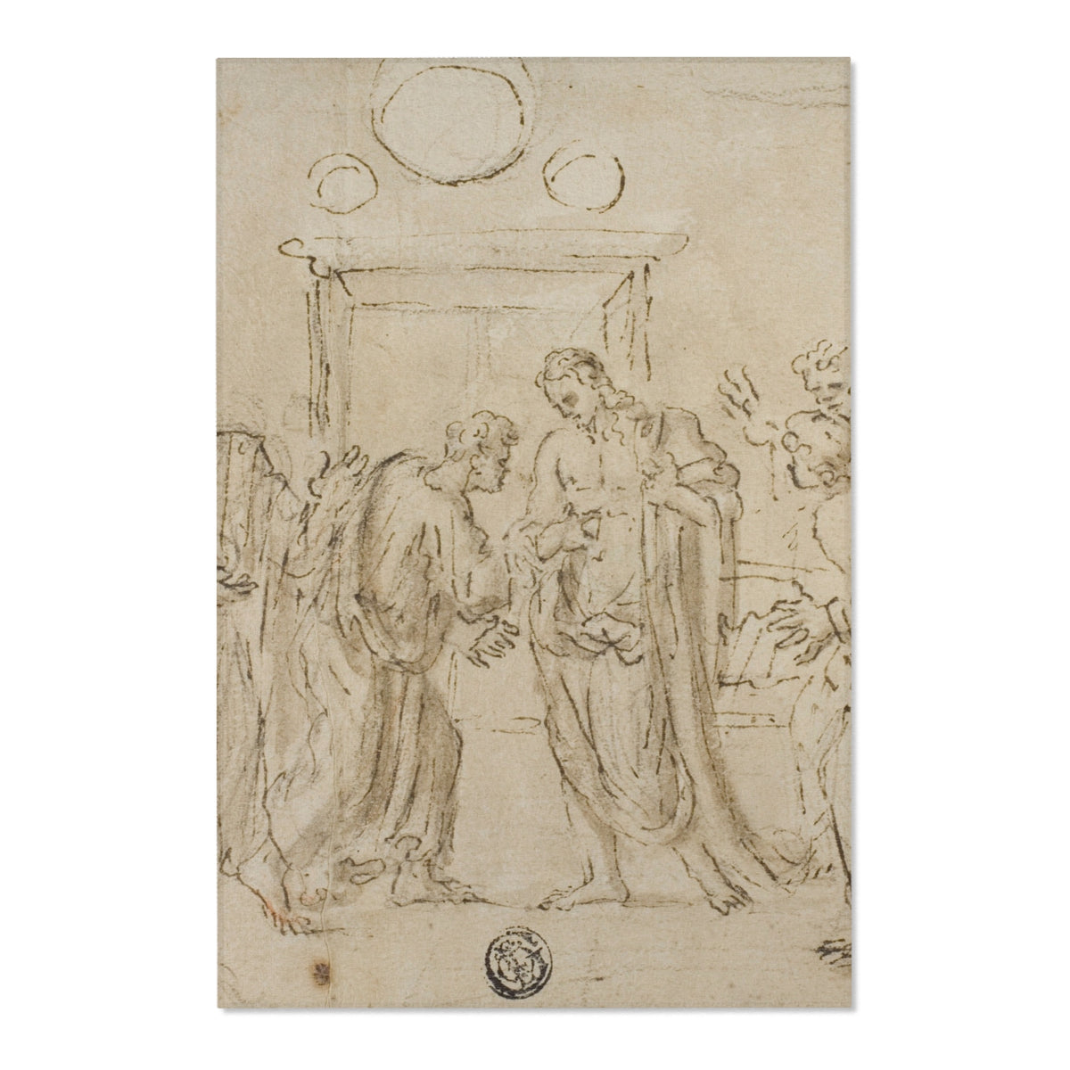 The Incredulity of Saint Thomas (style of Poussin) Area Rug