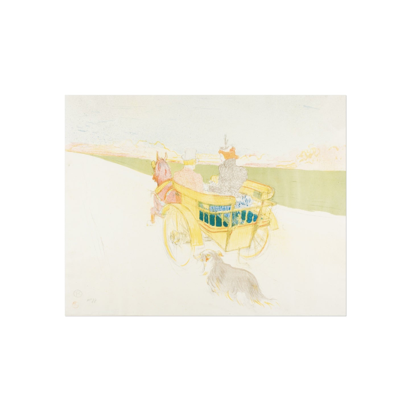 Henri de Toulouse-Lautrec - A Drive in the Country | Fine Art Poster