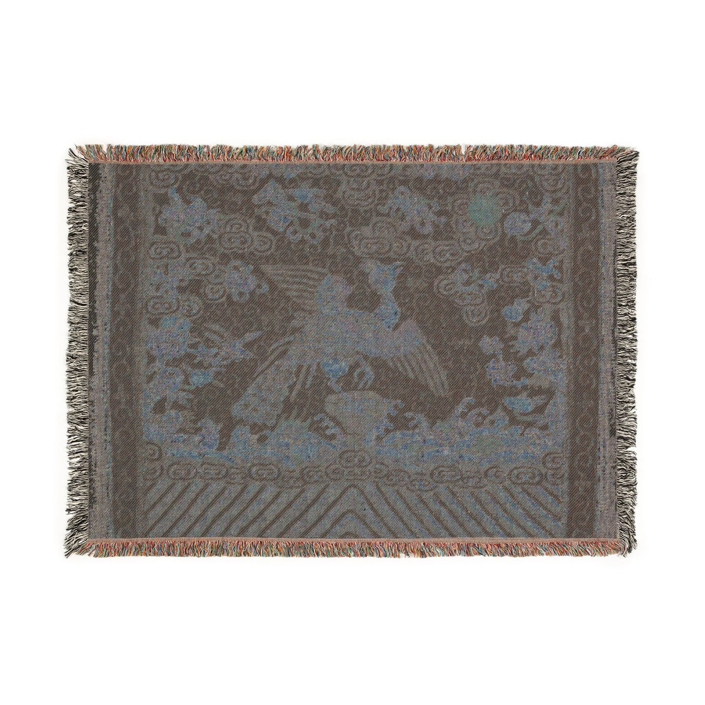 134_rank-badge-buzi | Woven Tapestry Blanket