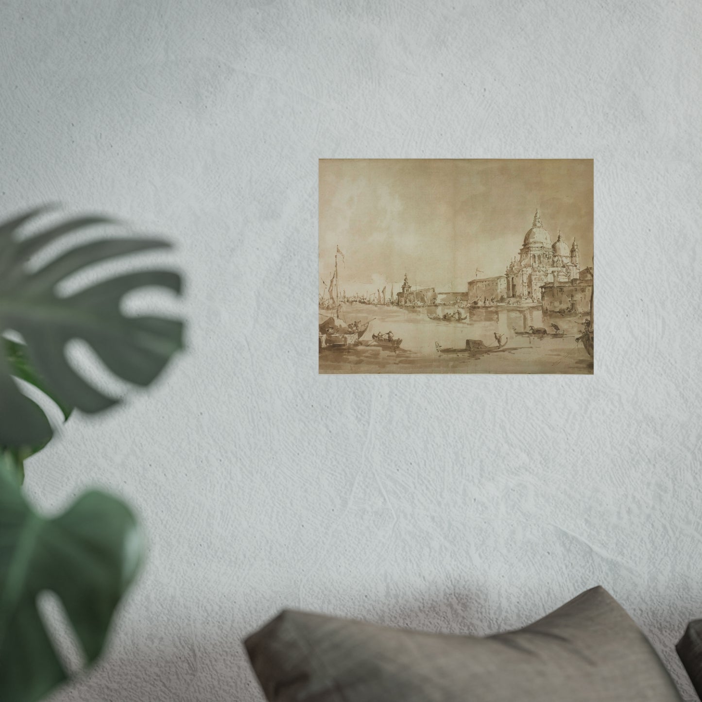 Imitator of Francesco Guardi - Bacino di San Marco with the Dogana del Mare and Santa Maria della Salute | Fine Art Poster