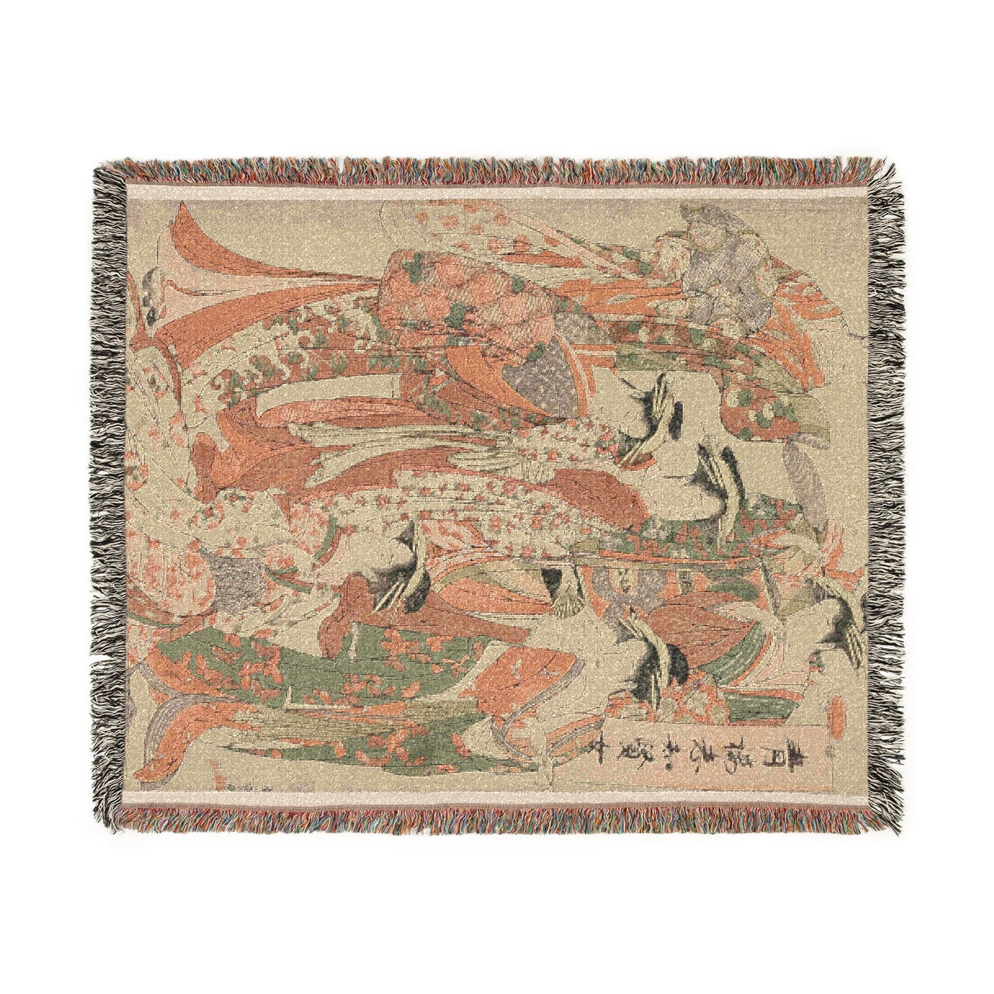Seven Wise Women of the Pleasure Quarters Woven Throw Blanket