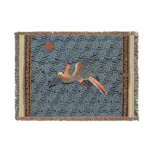 Rank Badge with Pheasant Tapestry Blanket