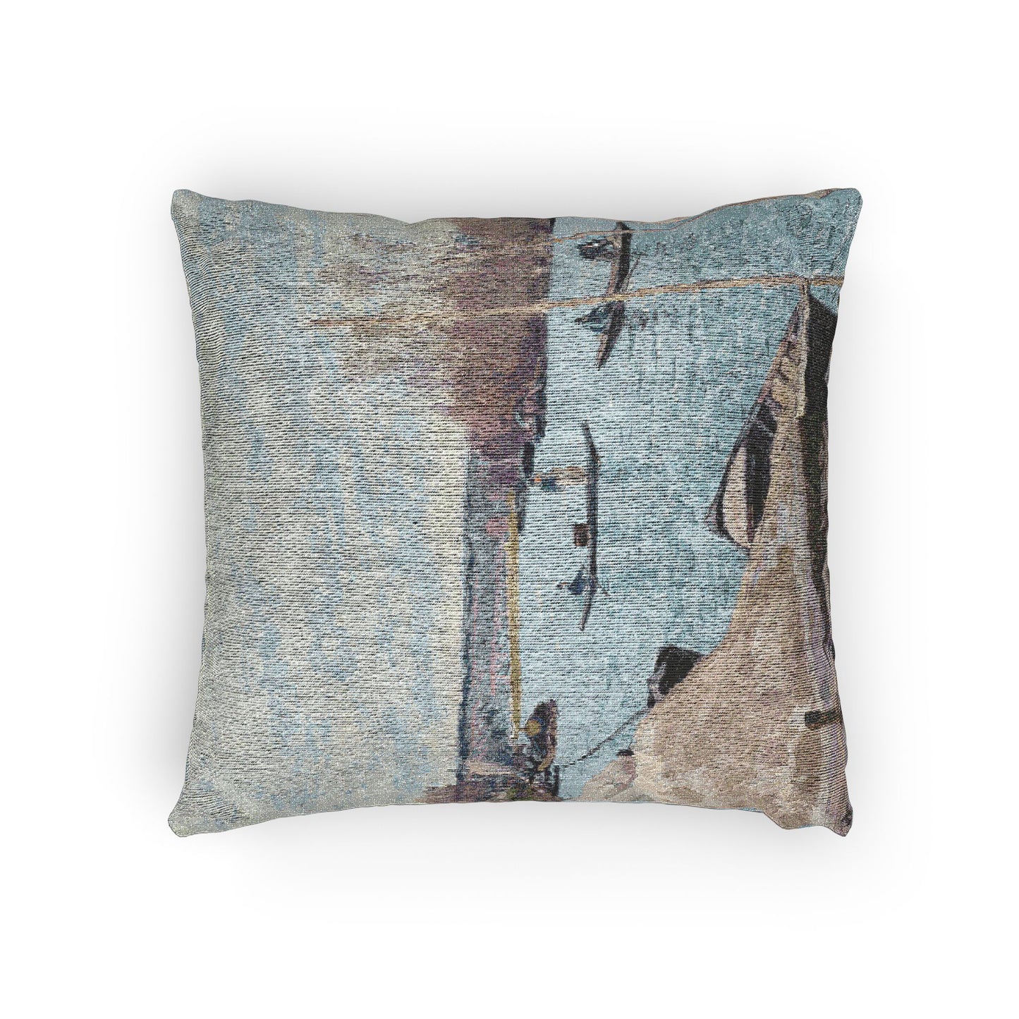 Alfred Sisley - The Seine at Port-Marly, Piles of Sand | Woven Pillow