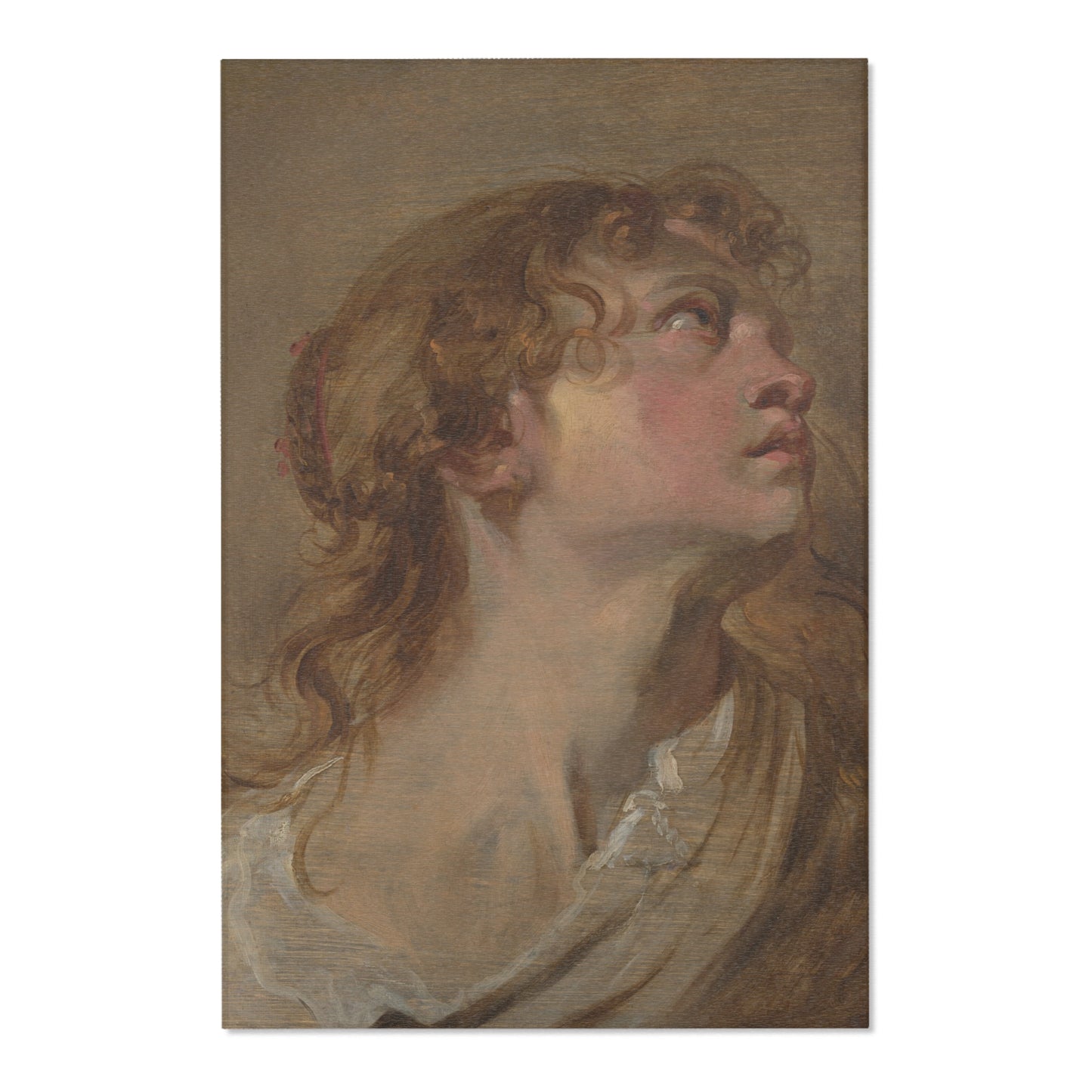 Anthony van Dyck - Head of a Girl | Area Rug