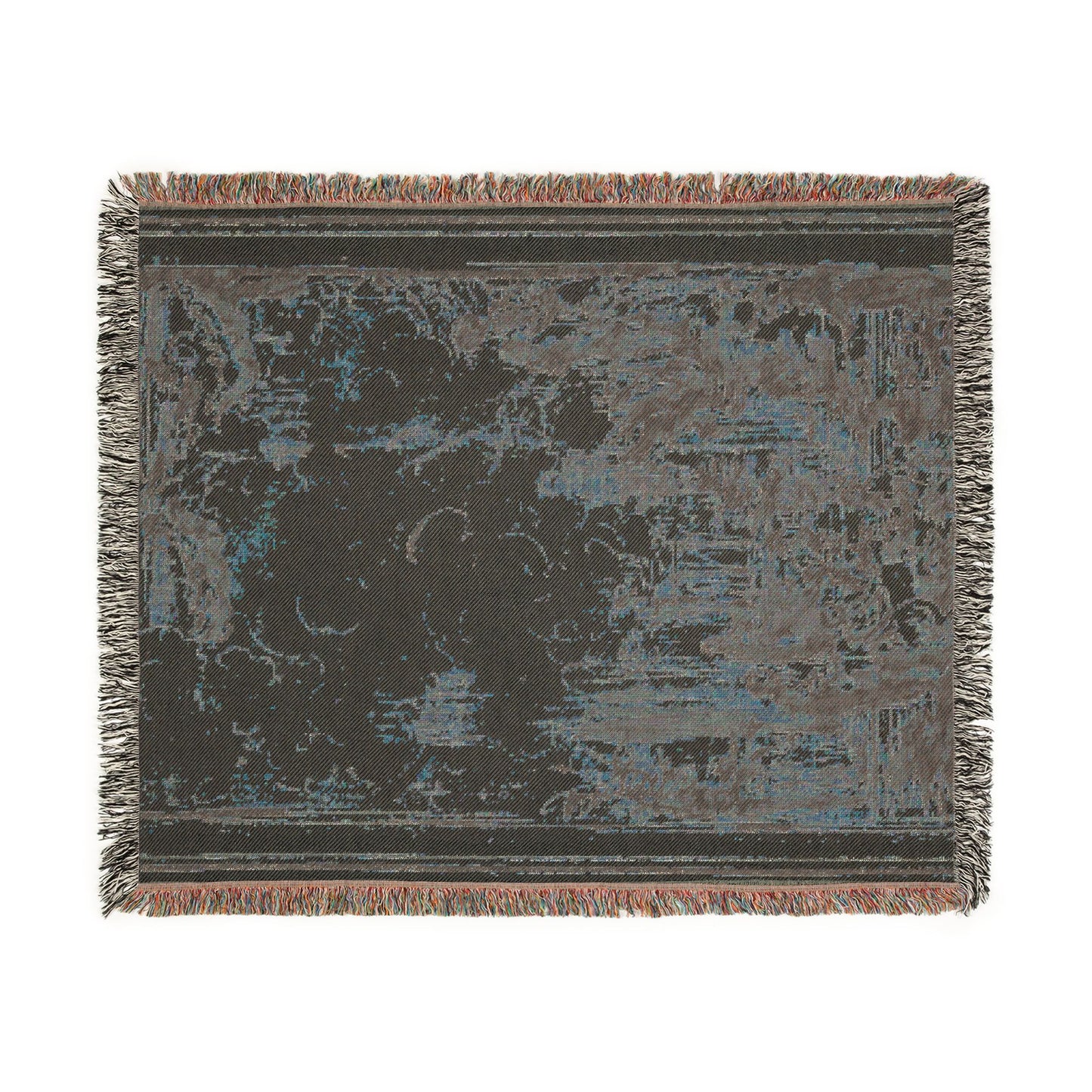 Sacrificial Offering in a Temple Woven Throw Blanket