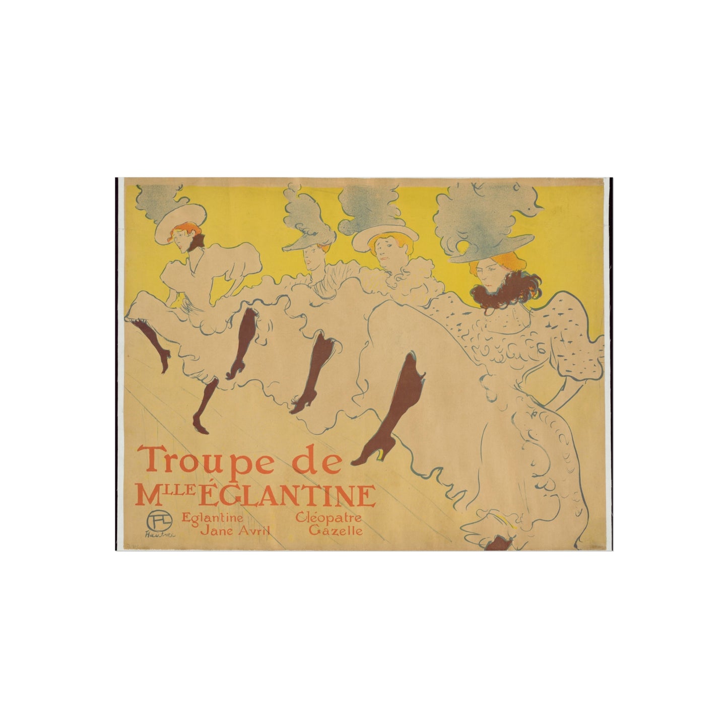 Henri de Toulouse-Lautrec - Mademoiselle Eglantine's Troupe | Fine Art Poster