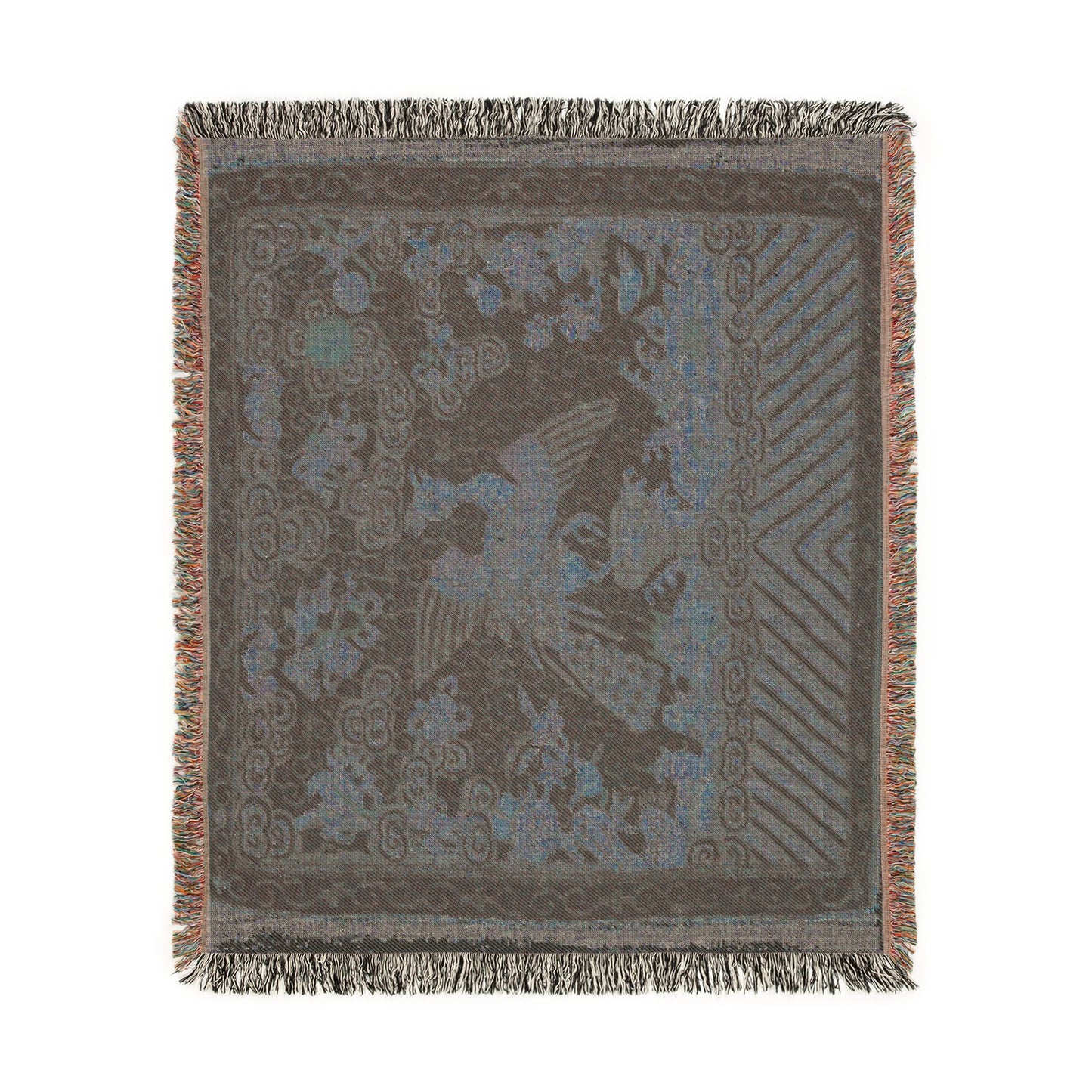 134_rank-badge-buzi | Woven Tapestry Blanket