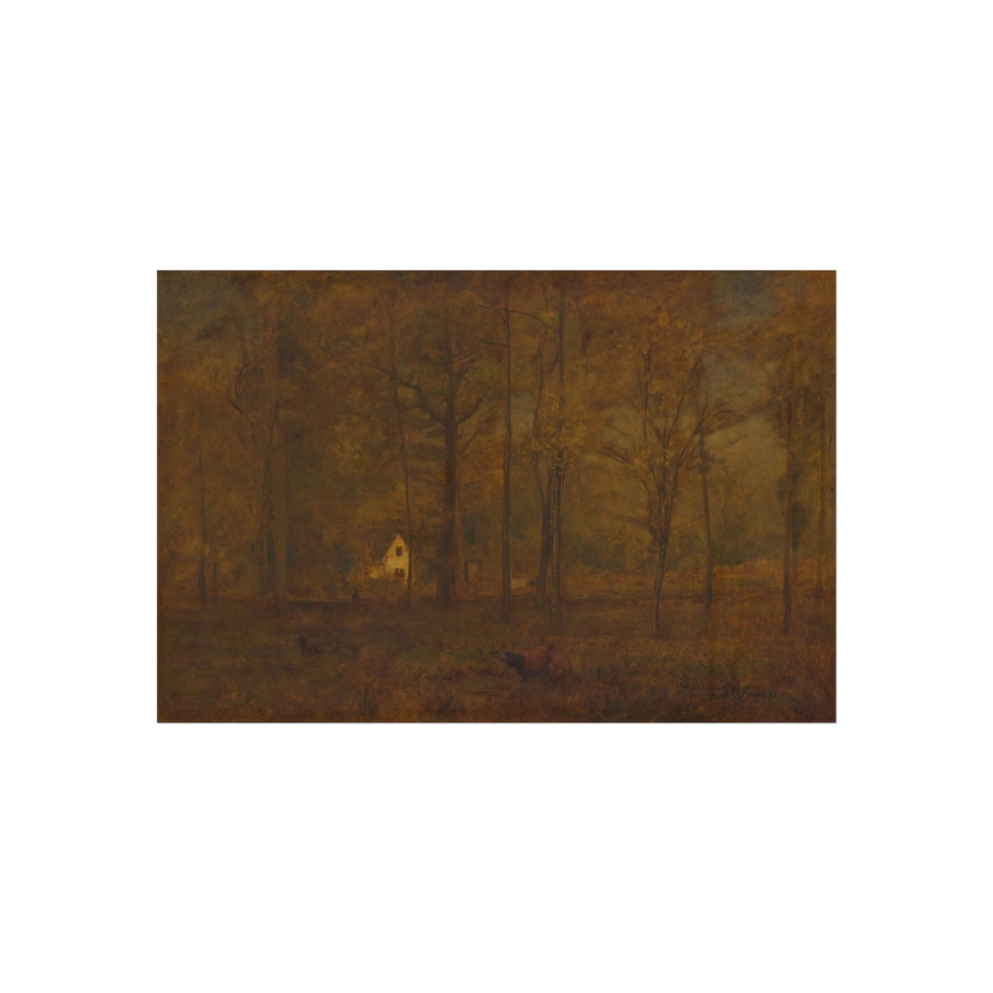 George Inness - Autumn Woods | Fine Art Poster
