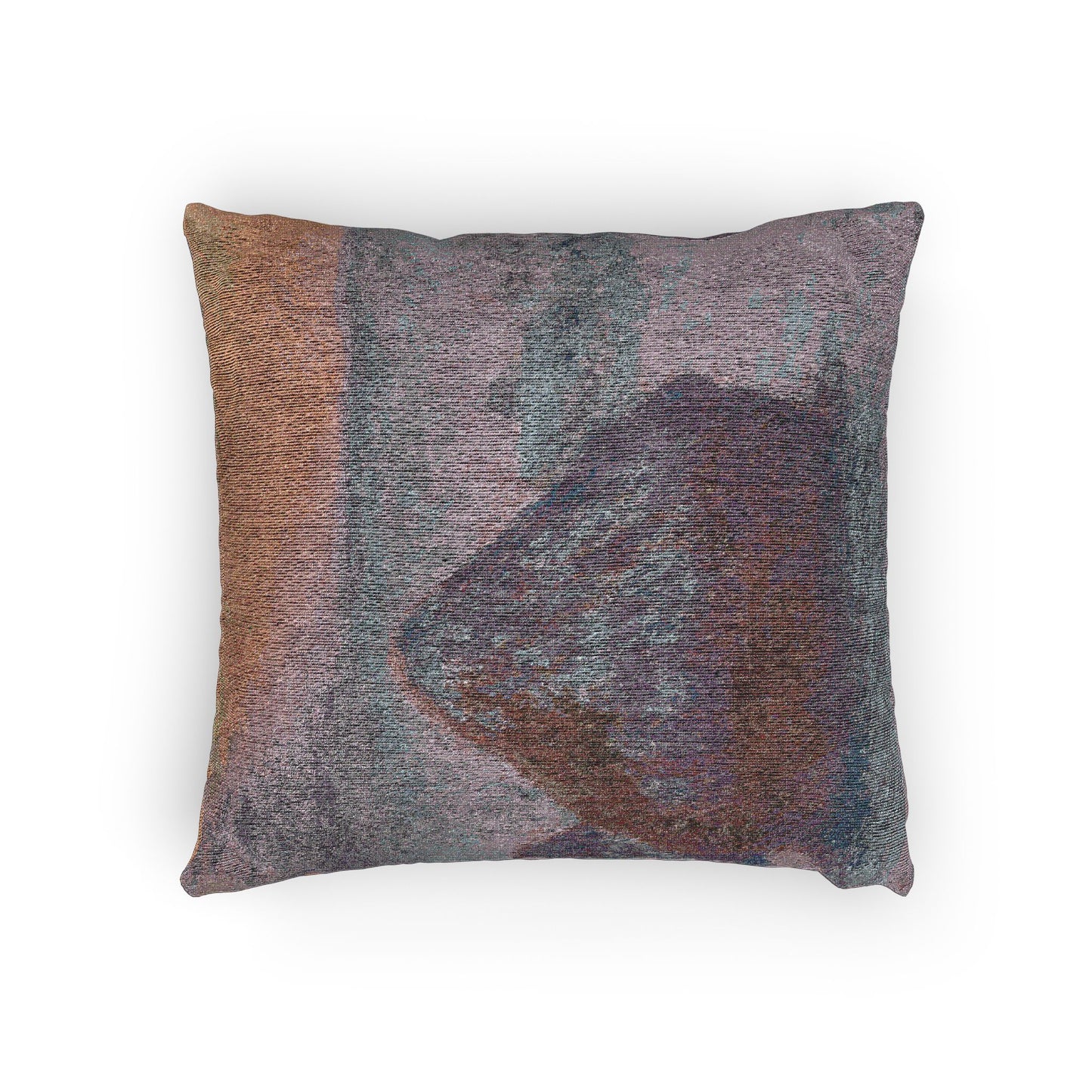 Claude Monet - Stacks of Wheat (Sunset, Snow Effect) | Woven Pillow