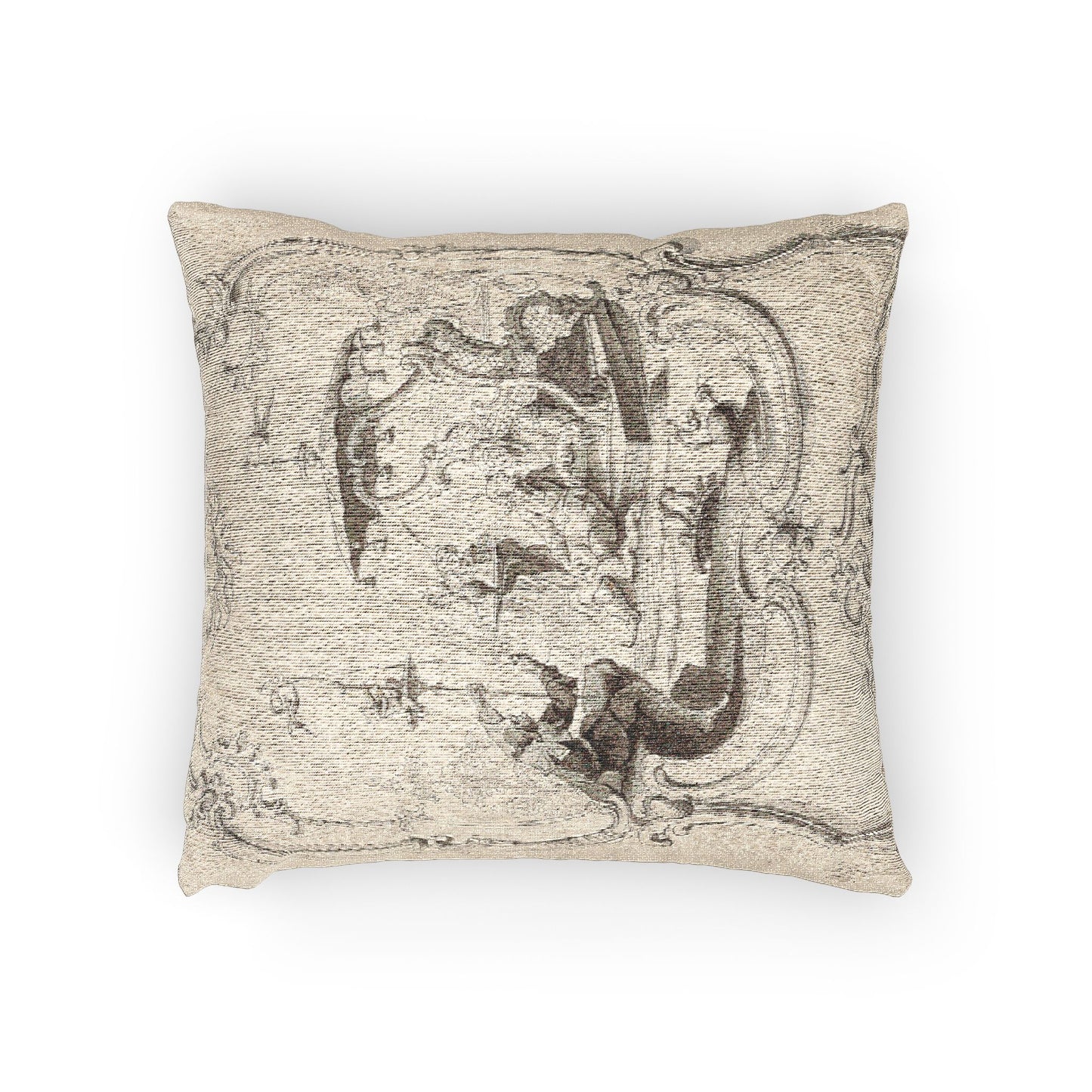 029_chinoiserie-pen-ink | Woven Pillow