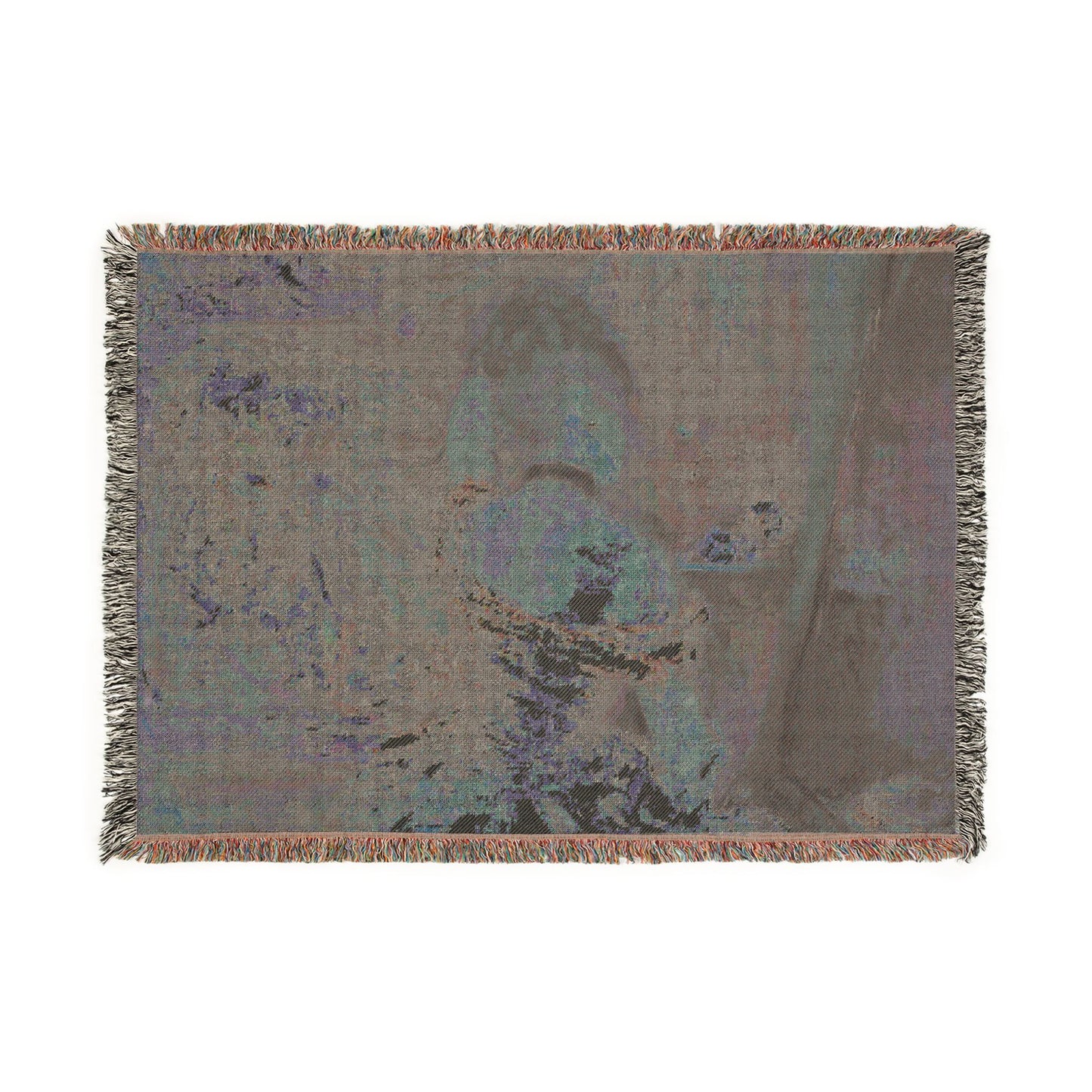 Berthe Morisot - Woman at Her Toilette | Woven Tapestry Blanket