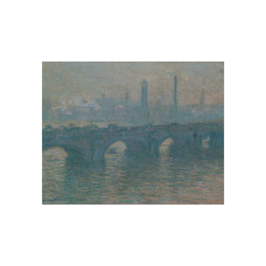 Waterloo Bridge, Gray Weather — Claude Monet Fine Art Poster