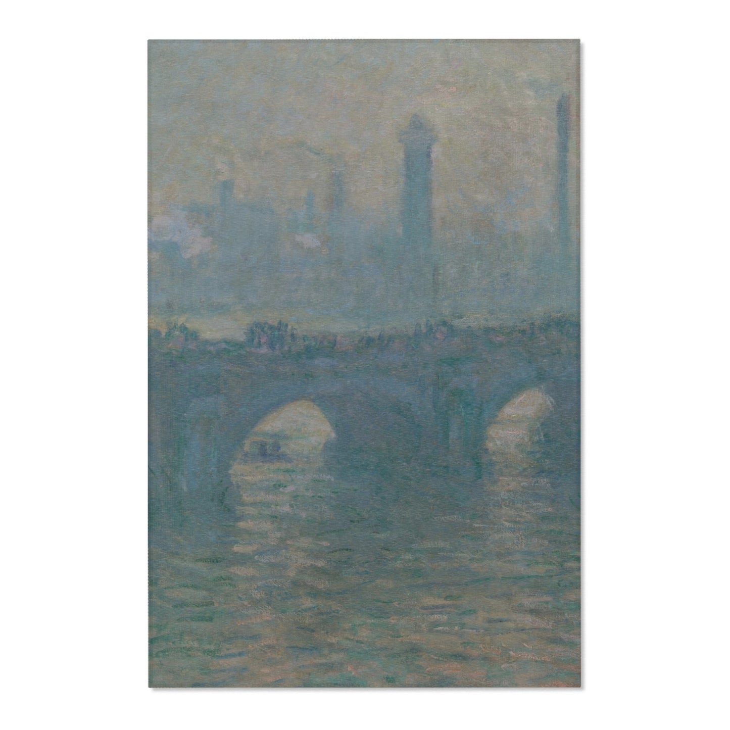 Claude Monet - Waterloo Bridge, Gray Weather | Area Rug