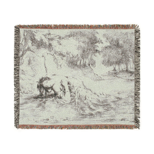 Ophelia's Death — Delacroix Tapestry Blanket