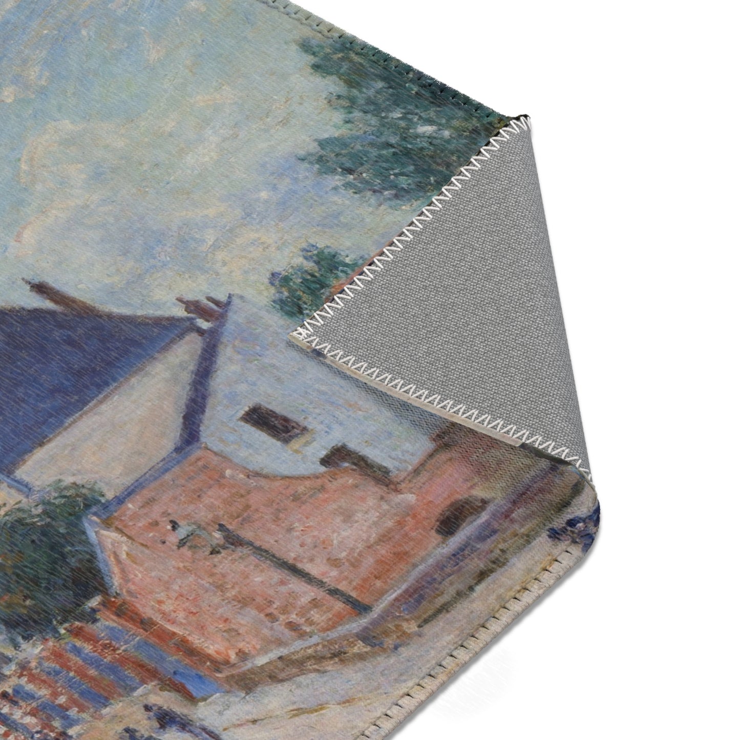 Alfred Sisley - Street in Moret | Area Rug
