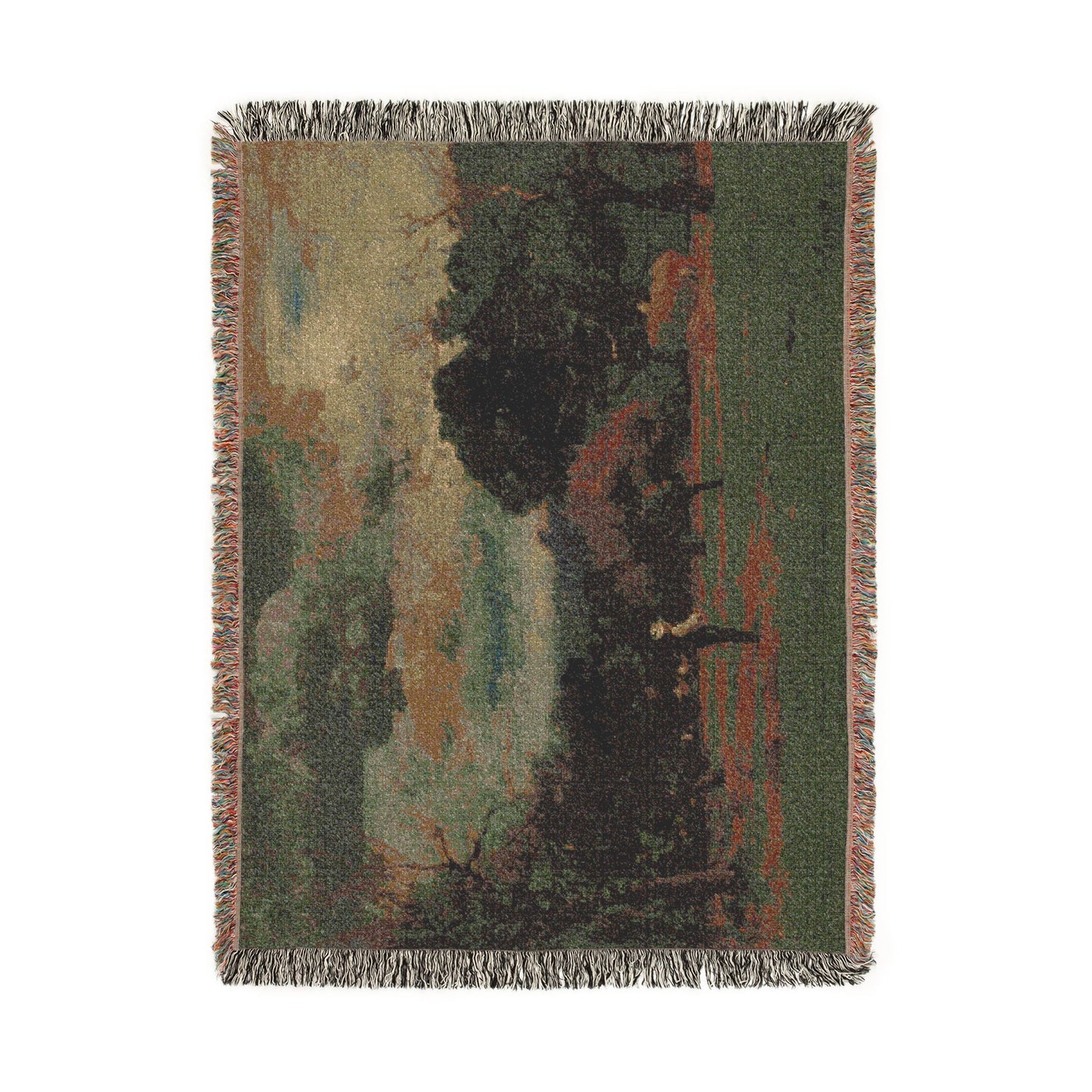 George Inness - Harvest, Montclair, New Jersey | Woven Tapestry Blanket