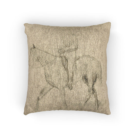 Horse and Rider — Degas Pillow