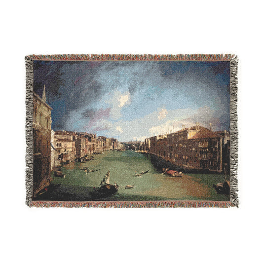The Grand Canal — Canaletto Tapestry Blanket