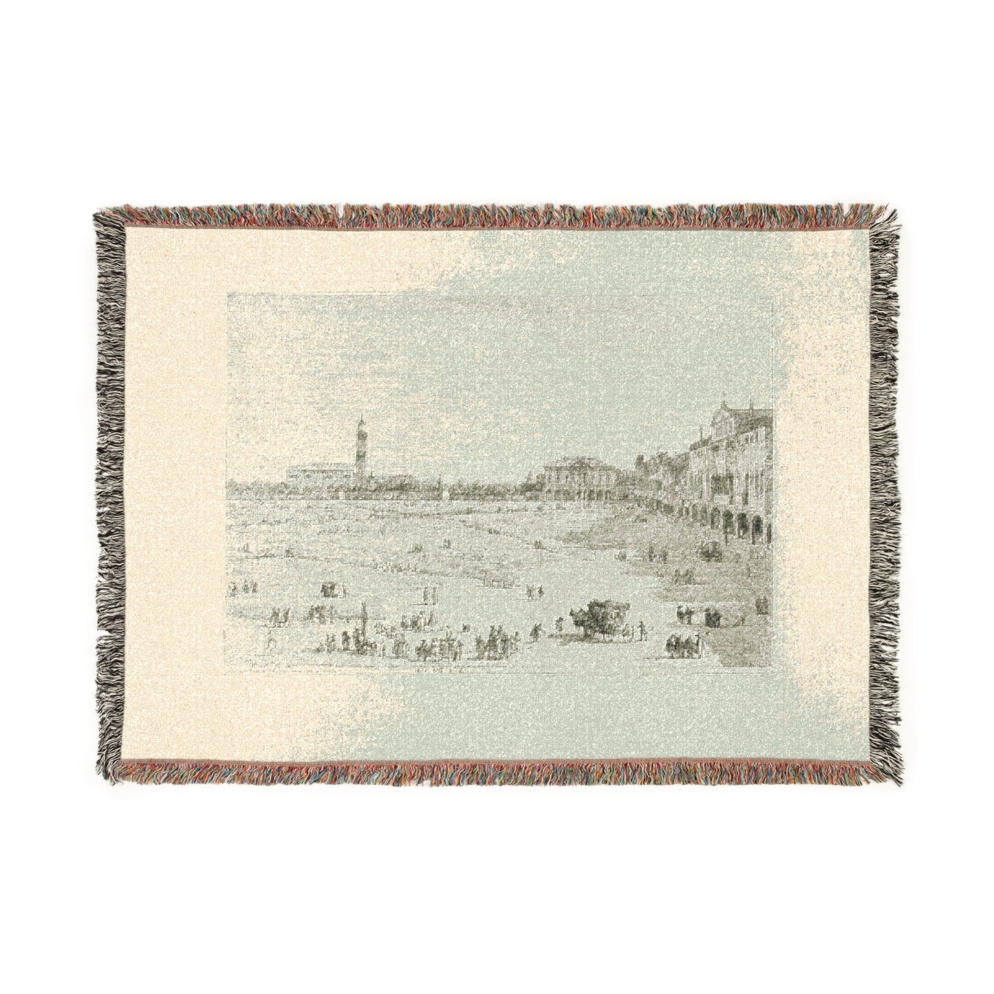 Canaletto - Prà della Valle, from Vedute | Woven Tapestry Blanket