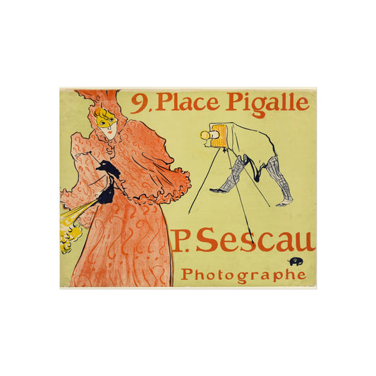 The Photographer Sescau — Henri de Toulouse-Lautrec Fine Art Poster