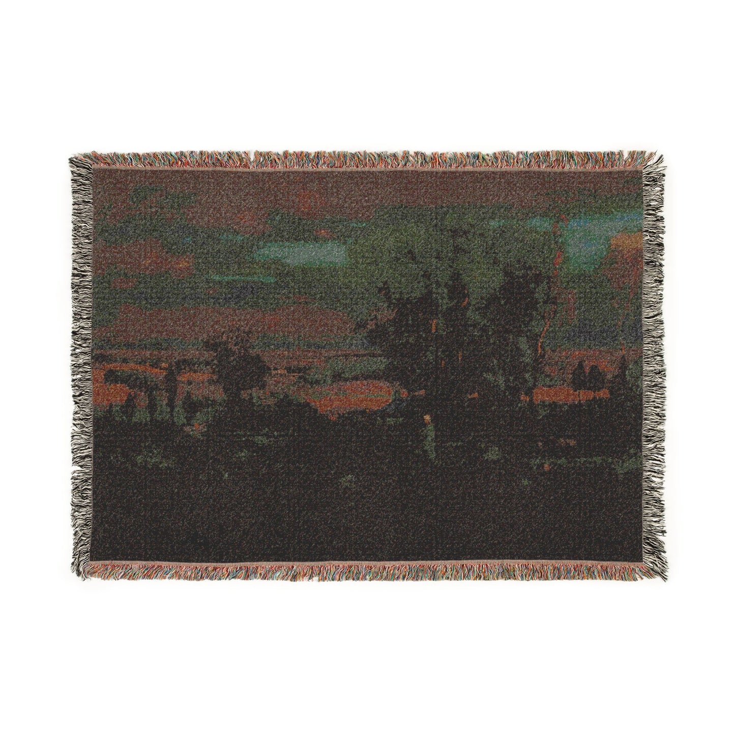 George Inness - Twilight in Italy | Woven Tapestry Blanket