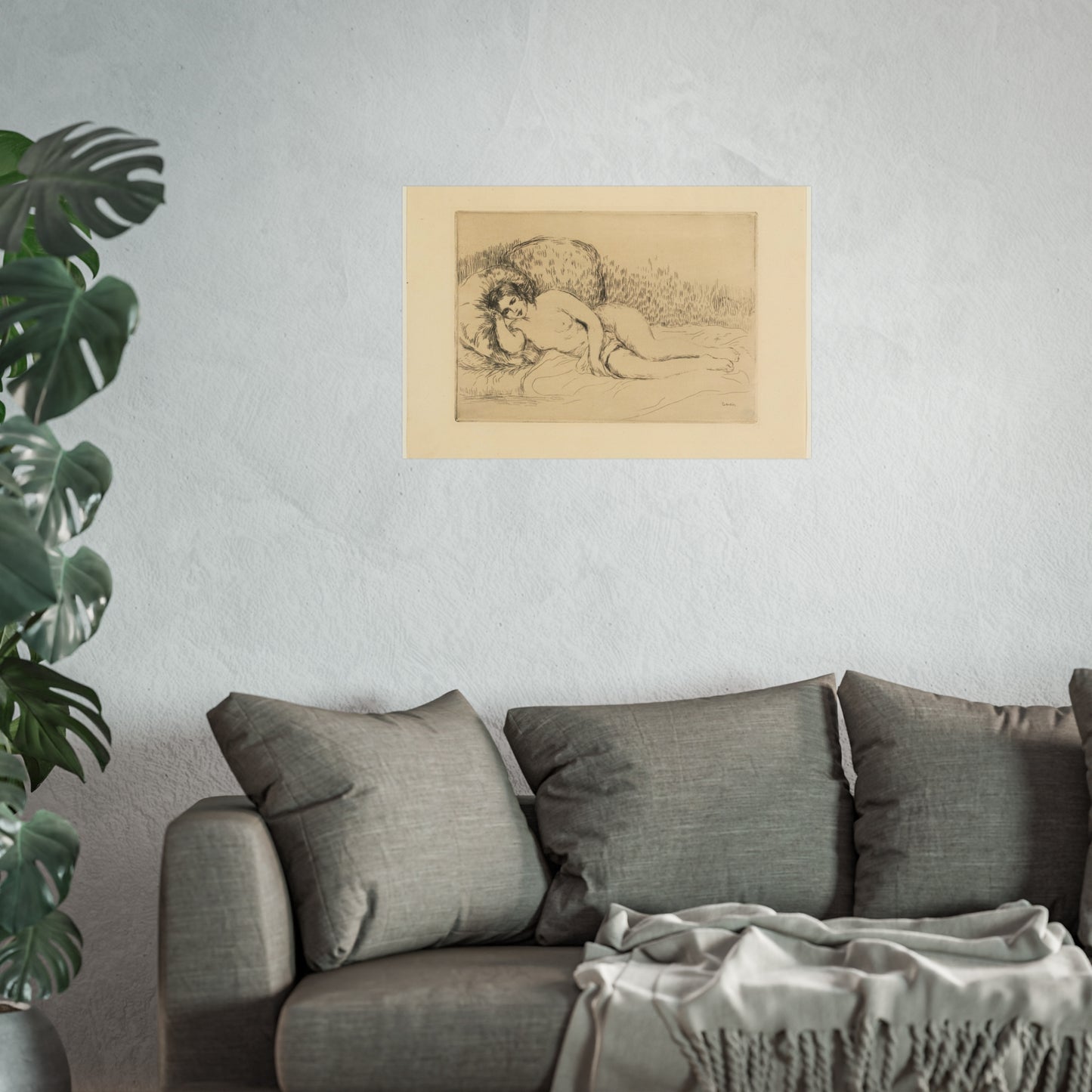 Pierre-Auguste Renoir - Woman Reclining, to the Left | Fine Art Poster