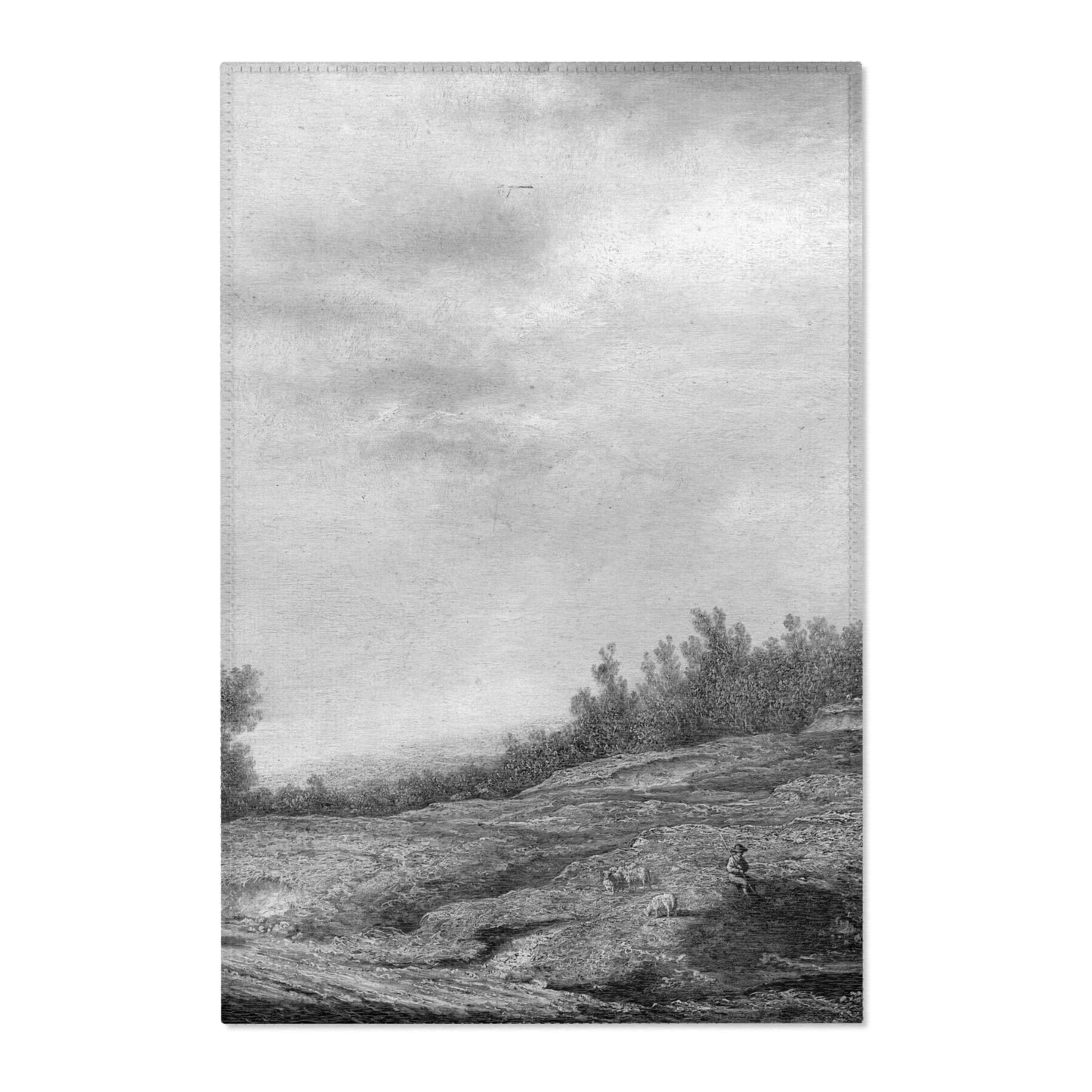 Aelbert Cuyp (1620 - 1691) - Spring landscape - 861G - Gemäldegalerie | Area Rug