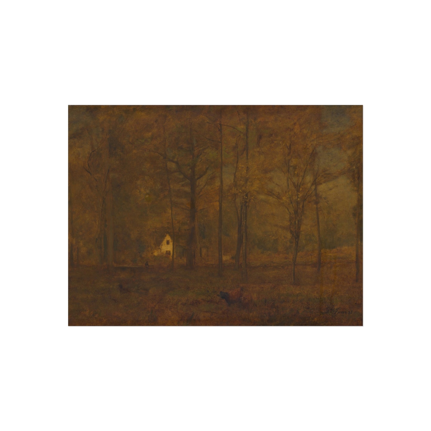 George Inness - Autumn Woods | Fine Art Poster
