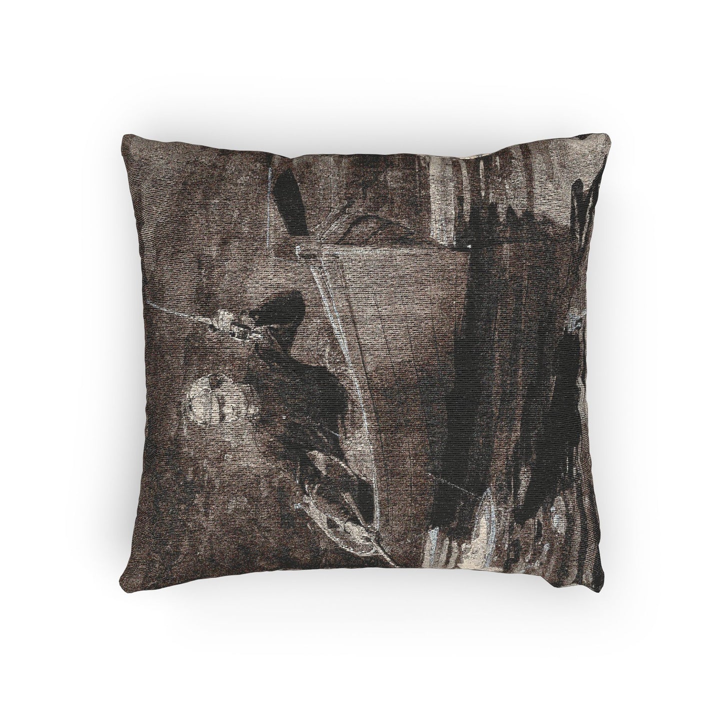 Winslow Homer - Netting the Fish | Woven Pillow