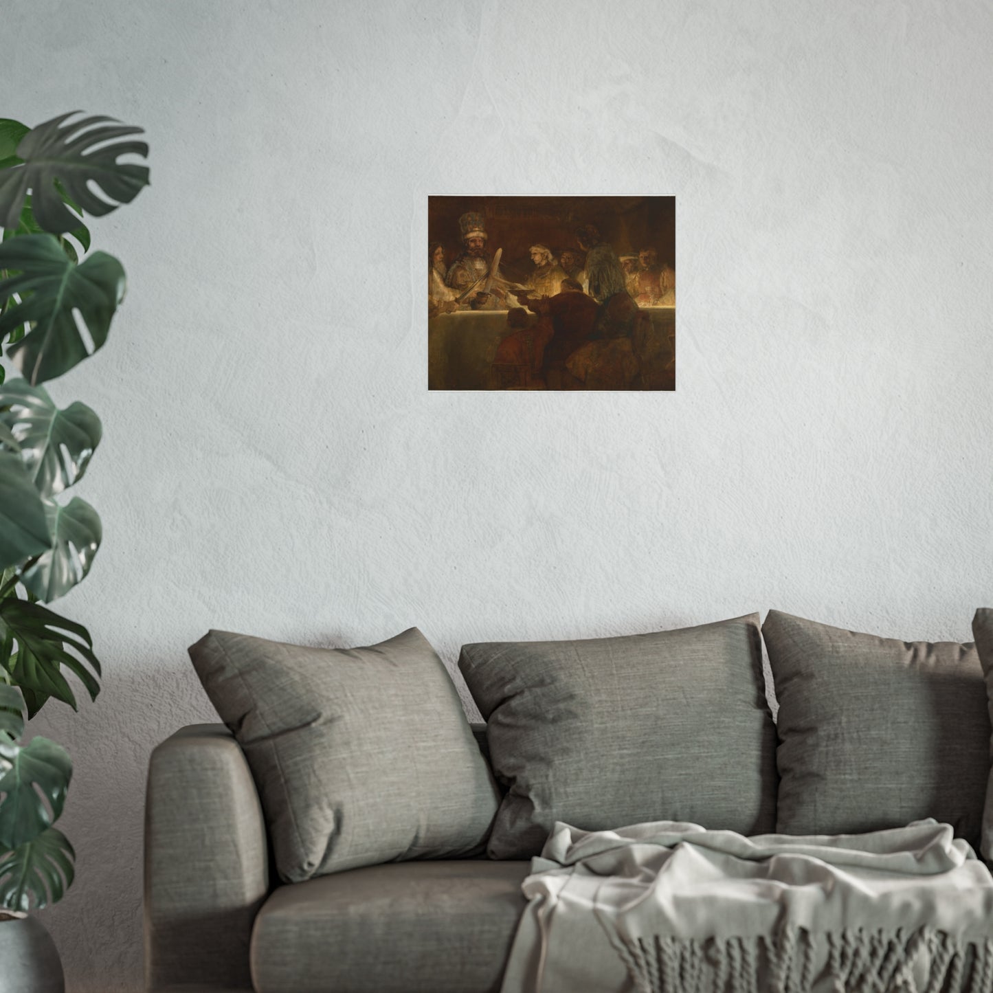 The Conspiracy of Claudius Civilis by Rembrandt van Rijn | Fine Art Poster