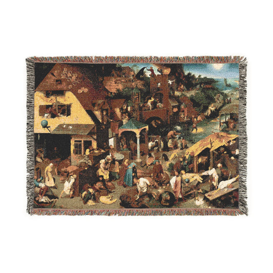 Netherlandish Proverbs — Bruegel Tapestry Blanket