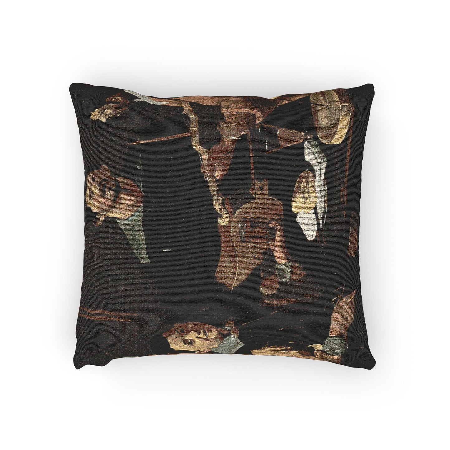 Diego Velázquez - The Three Musicians - Google Art Project | Woven Pillow