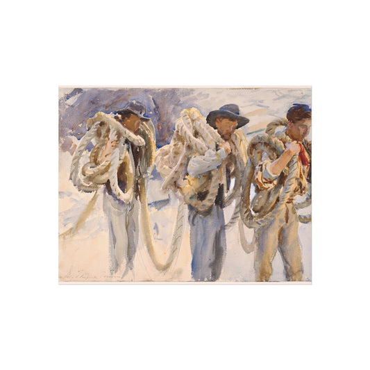 Workmen at Carrara — John Singer Sargent Fine Art Poster