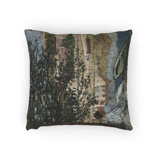 On the Bank of the Seine, Bennecourt — Monet Pillow