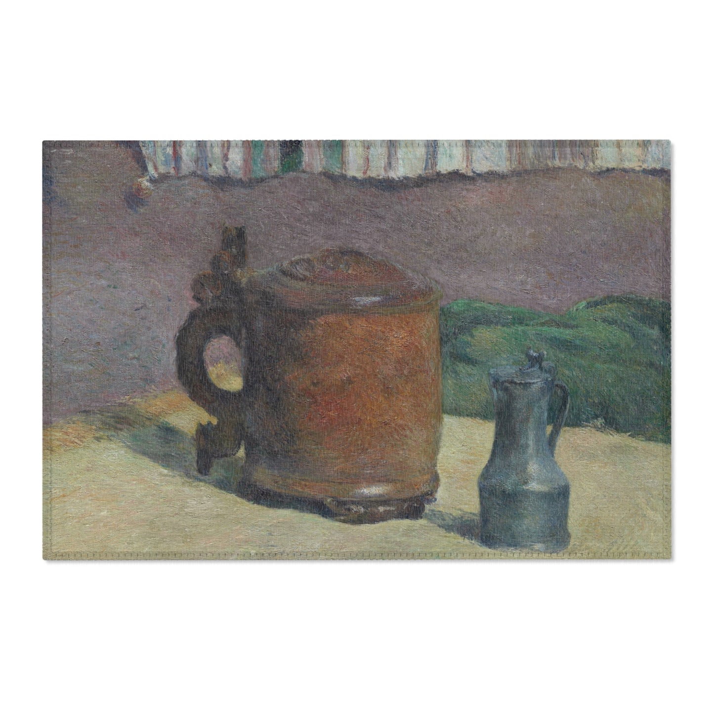 Paul Gauguin - Still Life Wood Tankard and Metal Pitcher | Area Rug