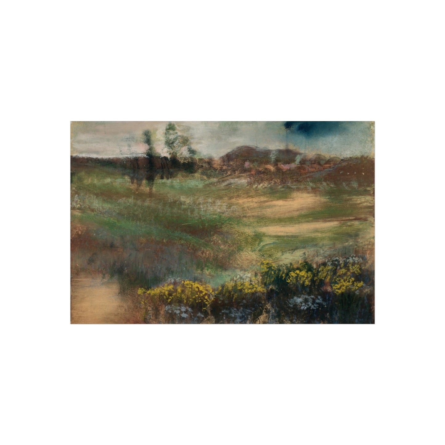 Hilaire Germain Edgar Degas - Landscape with Smokestacks | Fine Art Poster