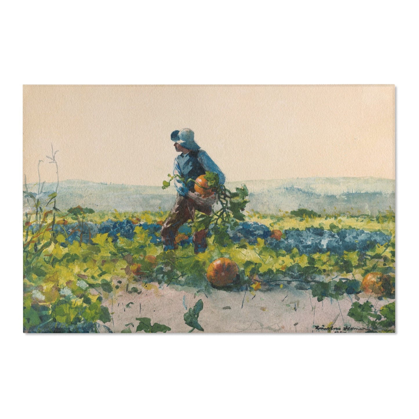 Winslow Homer - For to Be a Farmer's Boy | Area Rug