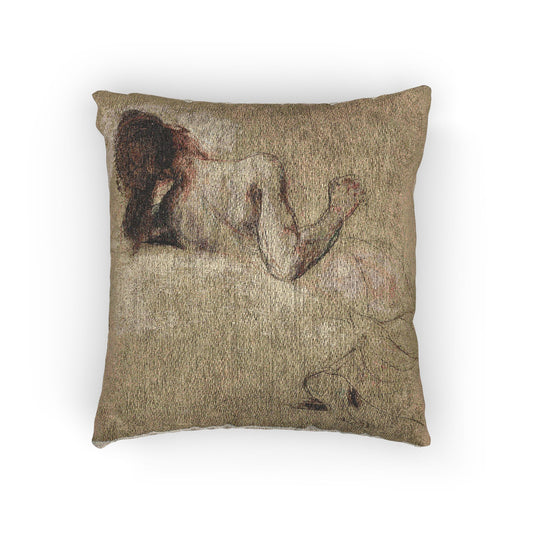 Crouching Woman — Delacroix Pillow
