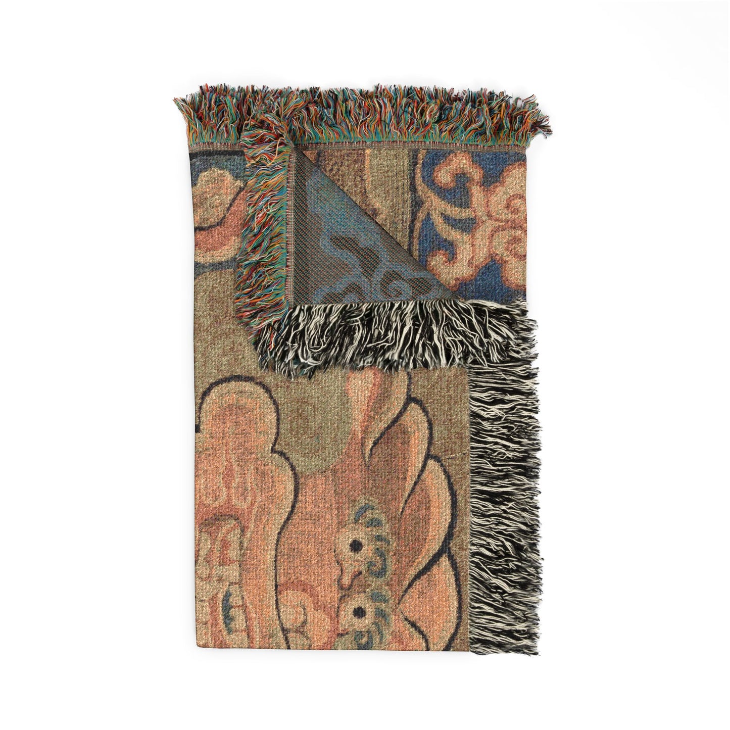 153_rank-badge-with-lion-ming-kesi | Woven Tapestry Blanket