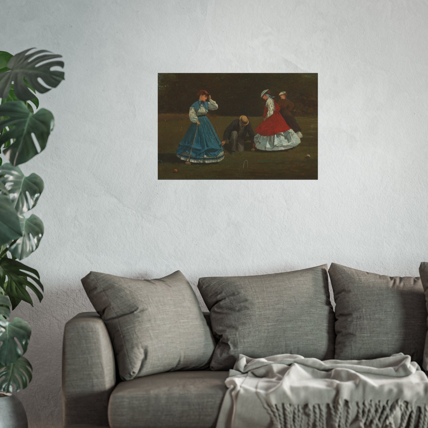 Winslow Homer - Croquet Scene | Fine Art Poster