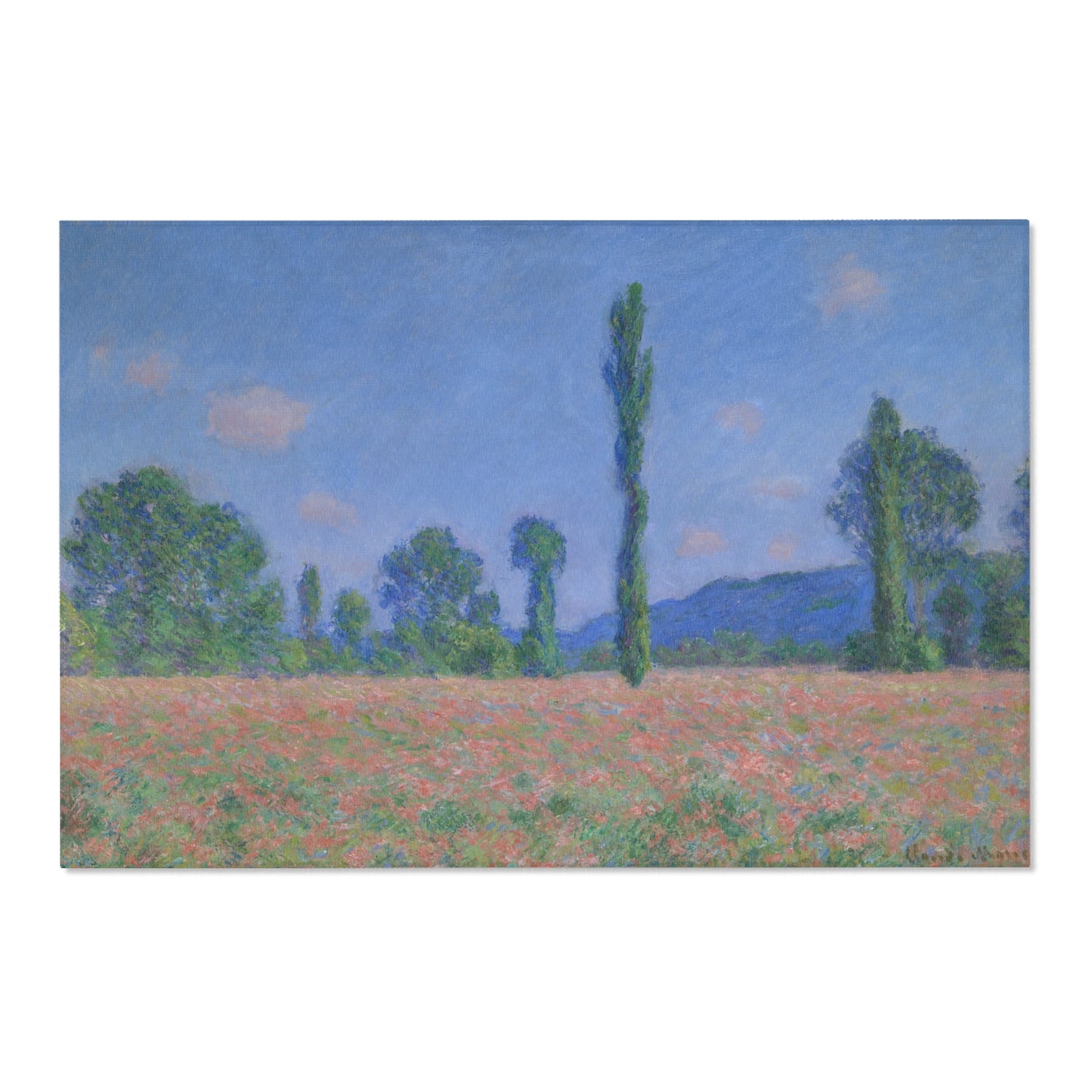 Claude Monet - Poppy Field (Giverny) | Area Rug
