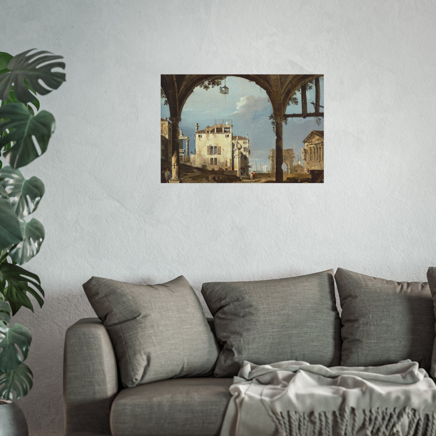 Follower of Canaletto - Portico with a Lantern | Fine Art Poster