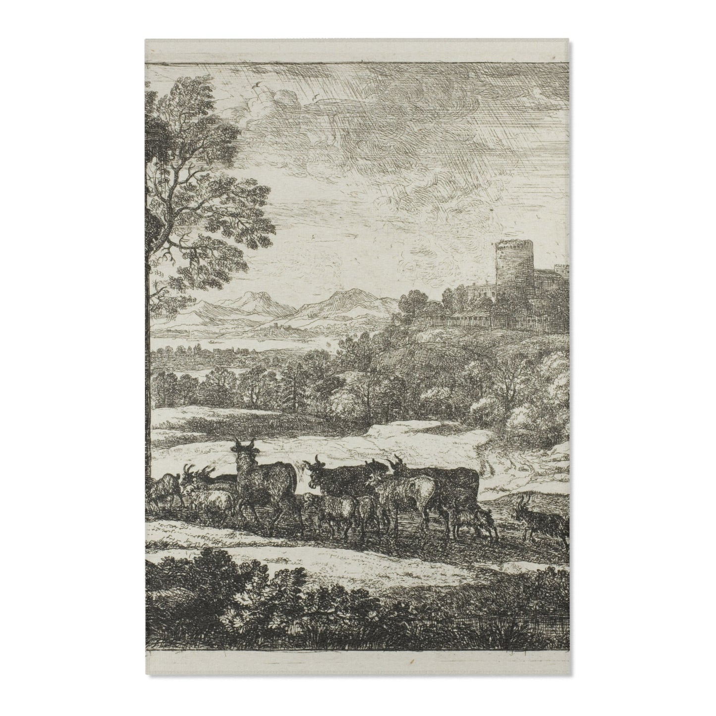 Claude Lorrain - The Herd Returning in Stormy Weather | Area Rug