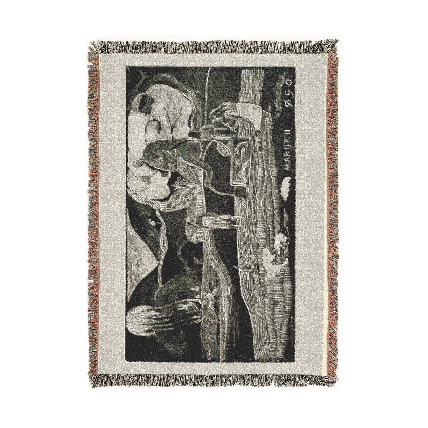 Paul Gauguin - Maruru (Offerings of Gratitude), from the Noa Noa Suite | Woven Tapestry Blanket