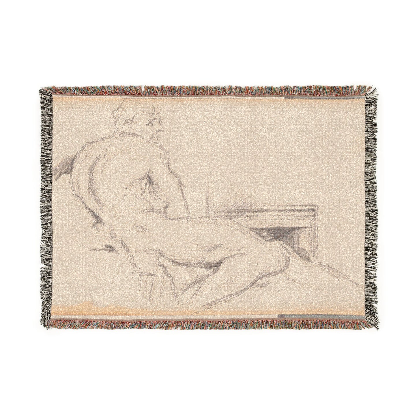 Paul Cezanne - Hercules Resting | Woven Tapestry Blanket