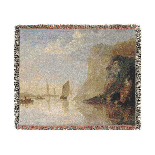 View on the Rhine — Cuyp Tapestry Blanket