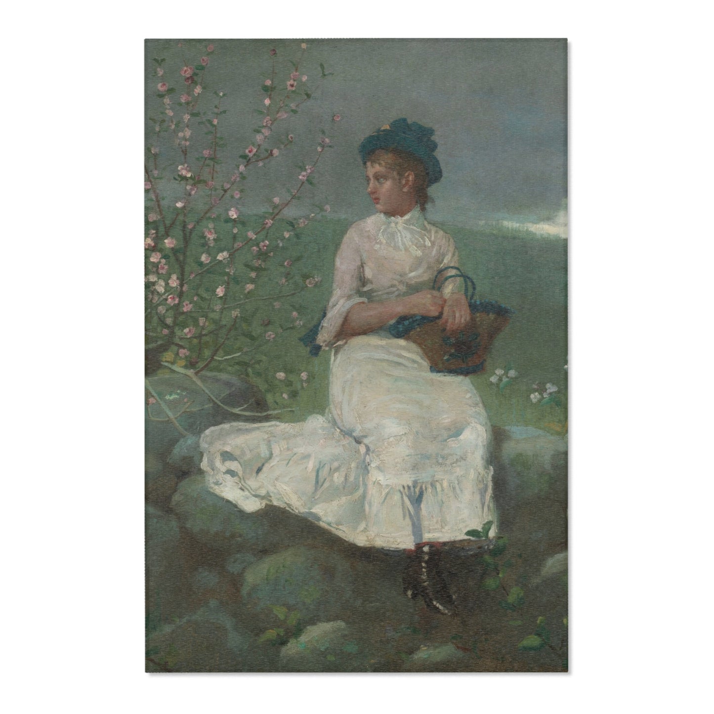 Winslow Homer - Peach Blossoms | Area Rug