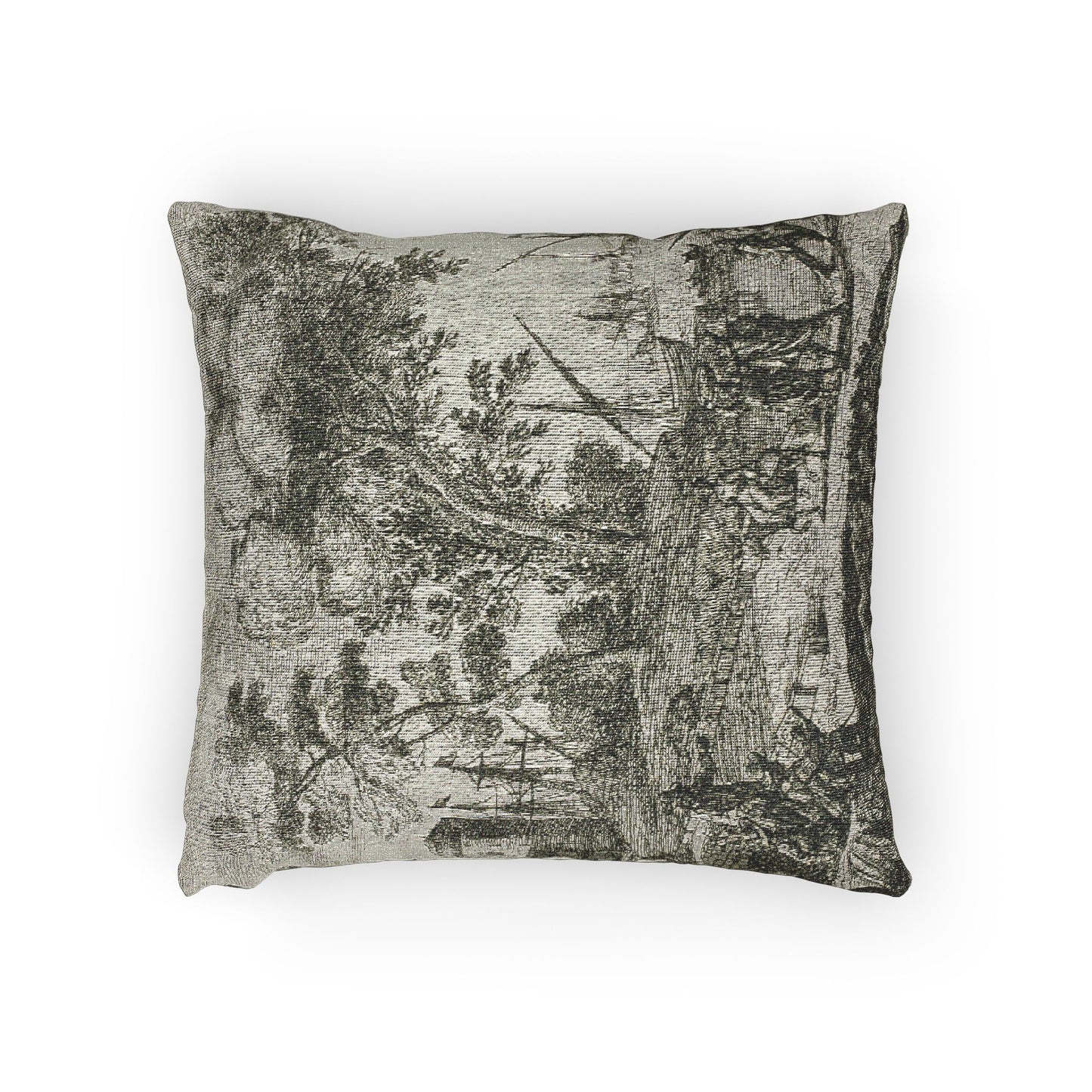 Coast Scene with an Artist Drawing — Lorrain Pillow