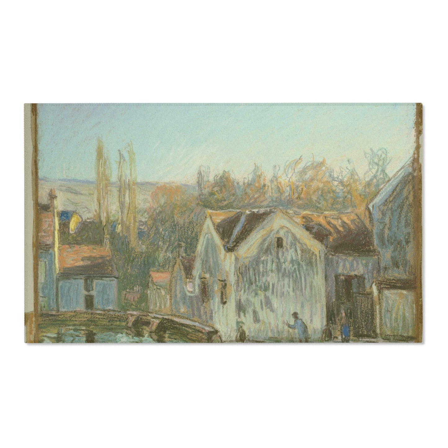 Alfred Sisley - A Corner of Moret-sur-Loing | Area Rug